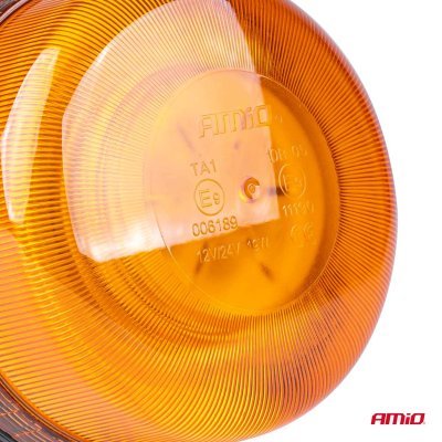 AMiO - Výstražný maják W03M magnetický R65 R10 36LED 12 / 24V IP56