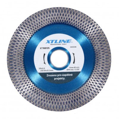 XTline - Kotúč diamantový turbo (rezný/brúsny) | 115x2,0x10/20x22,2 mm