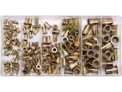 Yato - Sada oceľových nitovacích matíc M3-M10 150ks