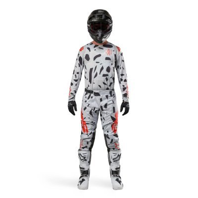 ALPINESTARS - Nohavice TECHSTAR RANTERA, (šedá/oranžová/čierna, veľ. 34)