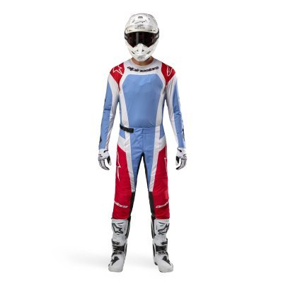 ALPINESTARS - dres TECHSTAR OCURI, (svetlo modrá/biela/červená, veľ. L)