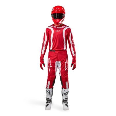 ALPINESTARS - Nohavice FLUID LURV, (červená/biela, veľ. 38)