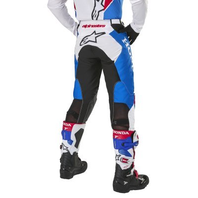 ALPINESTARS - Nohavice ICONIC HONDA kolekcia, (biela/modrá/červená/čierna, veľ. 32)