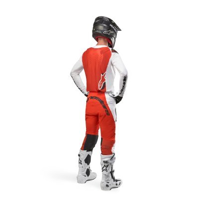 ALPINESTARS - Nohavice SUPERTECH WARD, (biela/oranžová, veľ. 38)