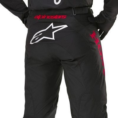 ALPINESTARS - Nohavice ICONIC HONDA kolekcia, (čierna/červená, veľ. 36)