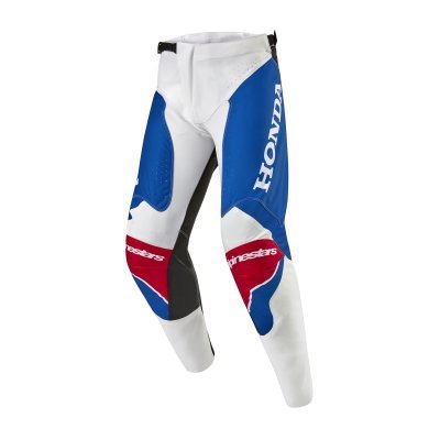 ALPINESTARS - Nohavice ICONIC HONDA kolekcia, (biela/modrá/červená/čierna, veľ. 36)