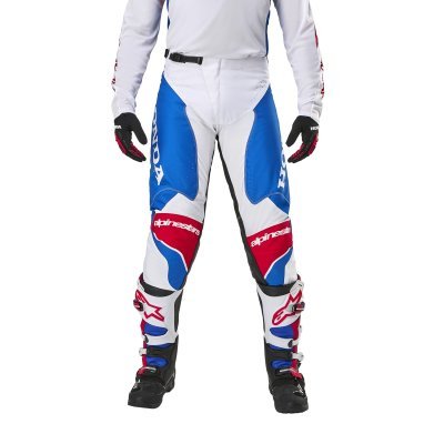 ALPINESTARS - Nohavice ICONIC HONDA kolekcia, (biela/modrá/červená/čierna, veľ. 36)