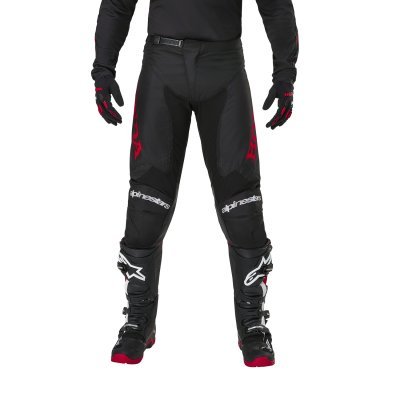 ALPINESTARS - Nohavice ICONIC HONDA kolekcia, (čierna/červená, veľ. 28)