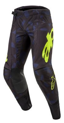 ALPINESTARS - Nohavice TECHSTAR RANTERA, (čierna/modrá/žltá fluo, veľ. 32)