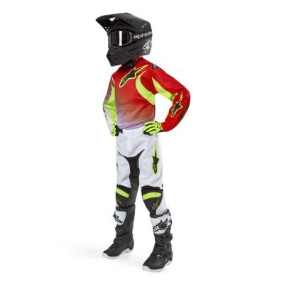 ALPINESTARS - Nohavice LUCENT, detské (biela/čierna/žltá fluo, veľ. 24)