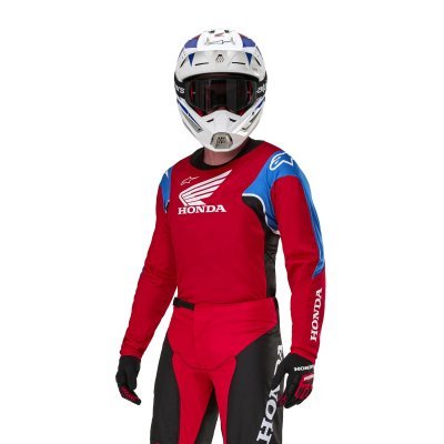 ALPINESTARS - dres ICONIC HONDA kolekcia, (červená/čierna/modrá/biela, veľ. M)