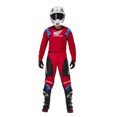 ALPINESTARS - dres ICONIC HONDA kolekcia, (červená/čierna/modrá/biela, veľ. L)