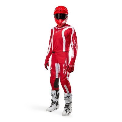 ALPINESTARS - dres FLUID LURV, (červená/biela, veľ. XL)