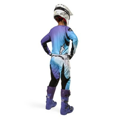 ALPINESTARS - Nohavice STELLA FLUID, dámské (biela/fialová, veľ. 32)