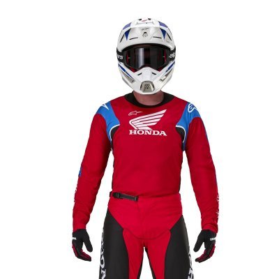 ALPINESTARS - dres ICONIC HONDA kolekcia, (červená/čierna/modrá/biela, veľ. XL)