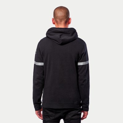 FLY RACING - Mikina CLUB HOODIE, (čierna/červená/modrá/šedá, veľ. L)