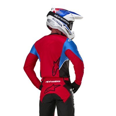 ALPINESTARS - dres ICONIC HONDA kolekcia, (červená/čierna/modrá/biela, veľ. 2XL)