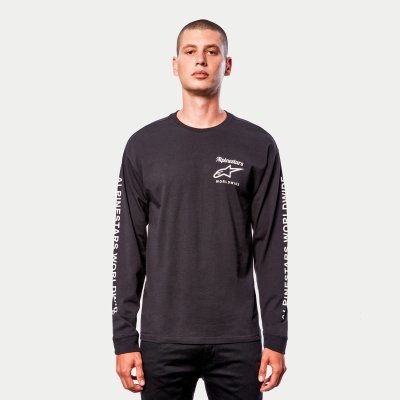 ALPINESTARS - Triko AUTHENTICATED TEE, (čierna/biela, veľ. M)