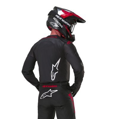 ALPINESTARS - dres ICONIC HONDA kolekcia, (čierna/červená, veľ. M)