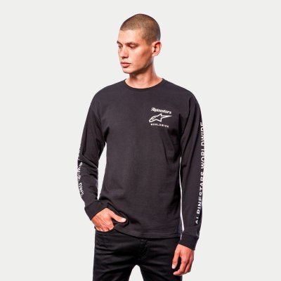 ALPINESTARS - Triko AUTHENTICATED TEE, (čierna/biela, veľ. XL)
