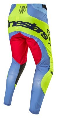 ALPINESTARS - Nohavice TECHSTAR OCURI, (svetlo modrá/žltá fluo/červená, veľ. 34)