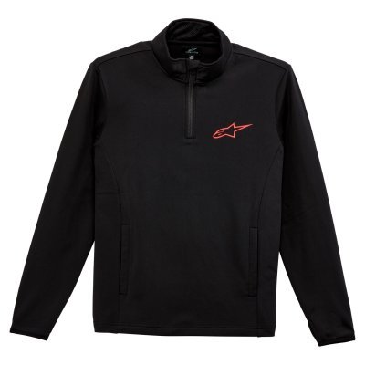 FLY RACING - Mikina MISSION 2 MIDLAYER, (čierna/červená, veľ. 2XL)