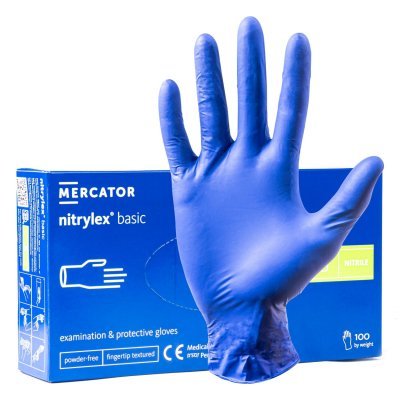 MERCATOR - Nitrilové rukavice Nitrylex Basic veľkosť S, 100 ks
