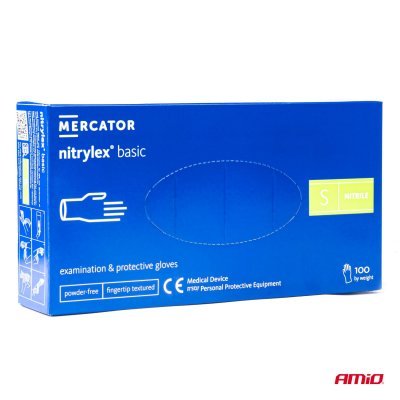 MERCATOR - Nitrilové rukavice Nitrylex Basic veľkosť S, 100 ks