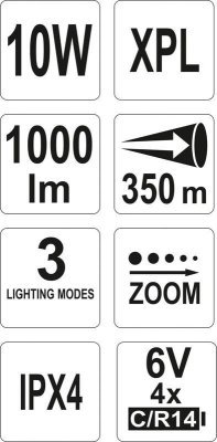 Yato - Svietidlo LED XP-L CREE 10W, 1000lm