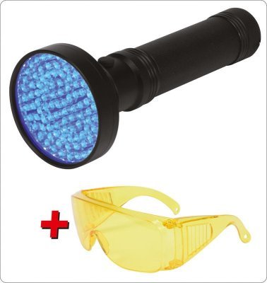 Yato - sada UV lampy 100 LED + brýle
