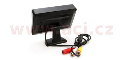 parkovací asistent zadní s kamerou v SPZ s IR přisvícením a 4,3" TFT displej, kabely 2,5m
