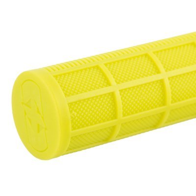 OXFORD - gripy DRIVER MTB LOCK-ON so sobjímkami, (žltá fluo, dĺžka 130 mm, 1 pár)