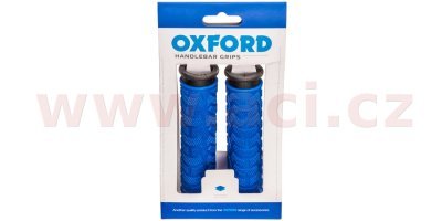 OXFORD - gripy MTB, (modré/čierne, dvojkomponentné, dĺžka 127 mm, 1 pár)