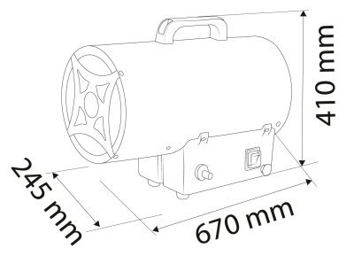 NEO - plynový ohrievač 50kW
