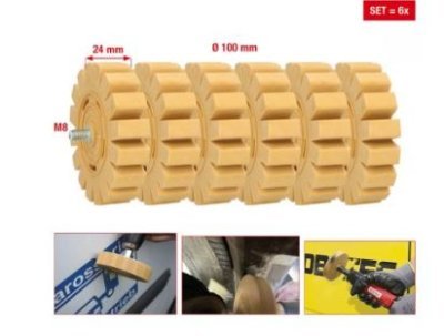 Ks Tools - Kotúč na osdtránovanie filie a lepidla 6ks