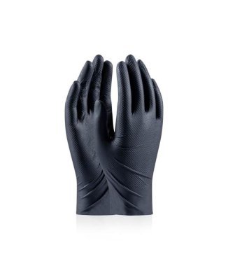 GRIPPAZ - Jednorazové nitrilové rukavice L (9) čierne 50ks