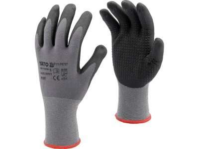 Yato - Nylonové rukavice s penovým nitrilom XL (10)