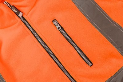 NEO - Pracovná bunda fleece reflexná oranžová L