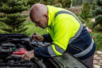 NEO - Pracovná bunda fleece reflexná žltá L