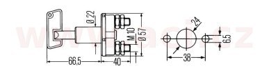 odpojovač baterie 12 V HELLA