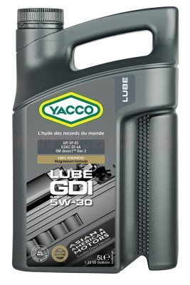 YACCO - Motorový olej LUBE GDI 5W30 5L