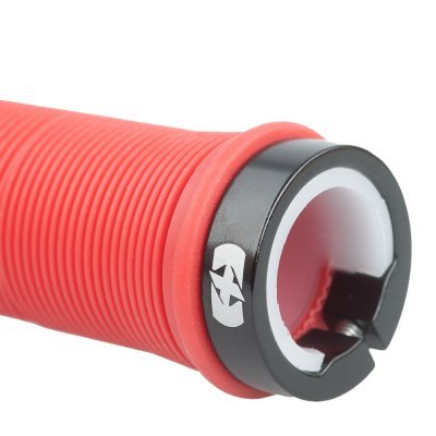 OXFORD - gripy DRIVER MTB LOCK-ON s objímkami, (červená, dĺžka 130 mm, 1 pár)