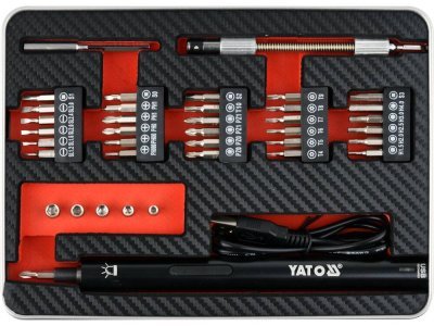 Yato - Presný AKU skrutkovač 3.6V SET 39ks