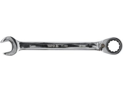 Yato - Kľúč očkoplochý račňový prepínací 20mm