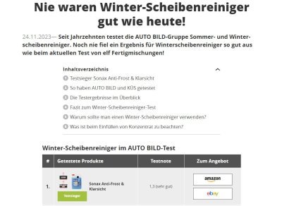 SONAX - Nemrznúca zmes do ostrekovačov -20 °C 5L