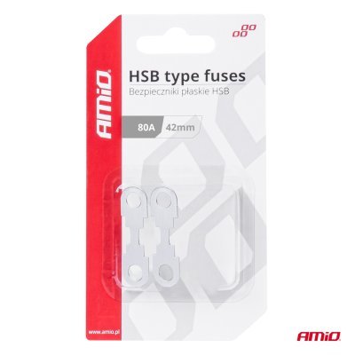 AMiO - Ploché páskové poistky FLAT HSB 42mm 80A