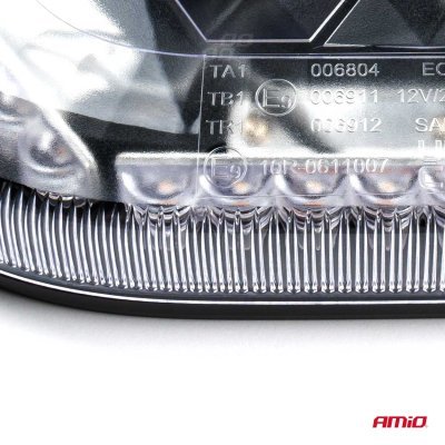 AMiO - Mini svetelná lišta LED WLB78 magnet 293x171mm R65 R10 48LED 12/24V IP56