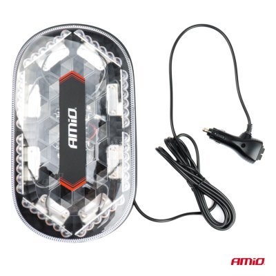 AMiO - Mini svetelná lišta LED WLB78 magnet 293x171mm R65 R10 48LED 12/24V IP56