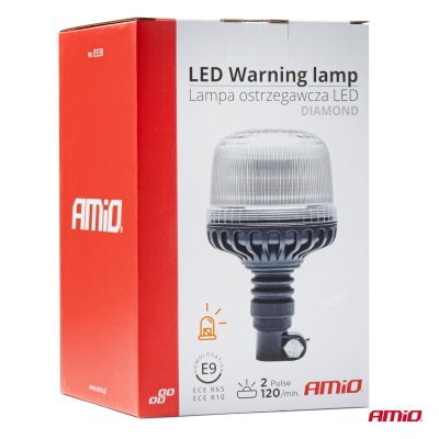 AMiO - Výstražný maják W25p tyčový Flexi R65 R10 24LED 12/24V IP66