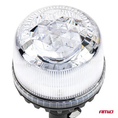 AMiO - Výstražný maják W25p tyčový Flexi R65 R10 24LED 12/24V IP66